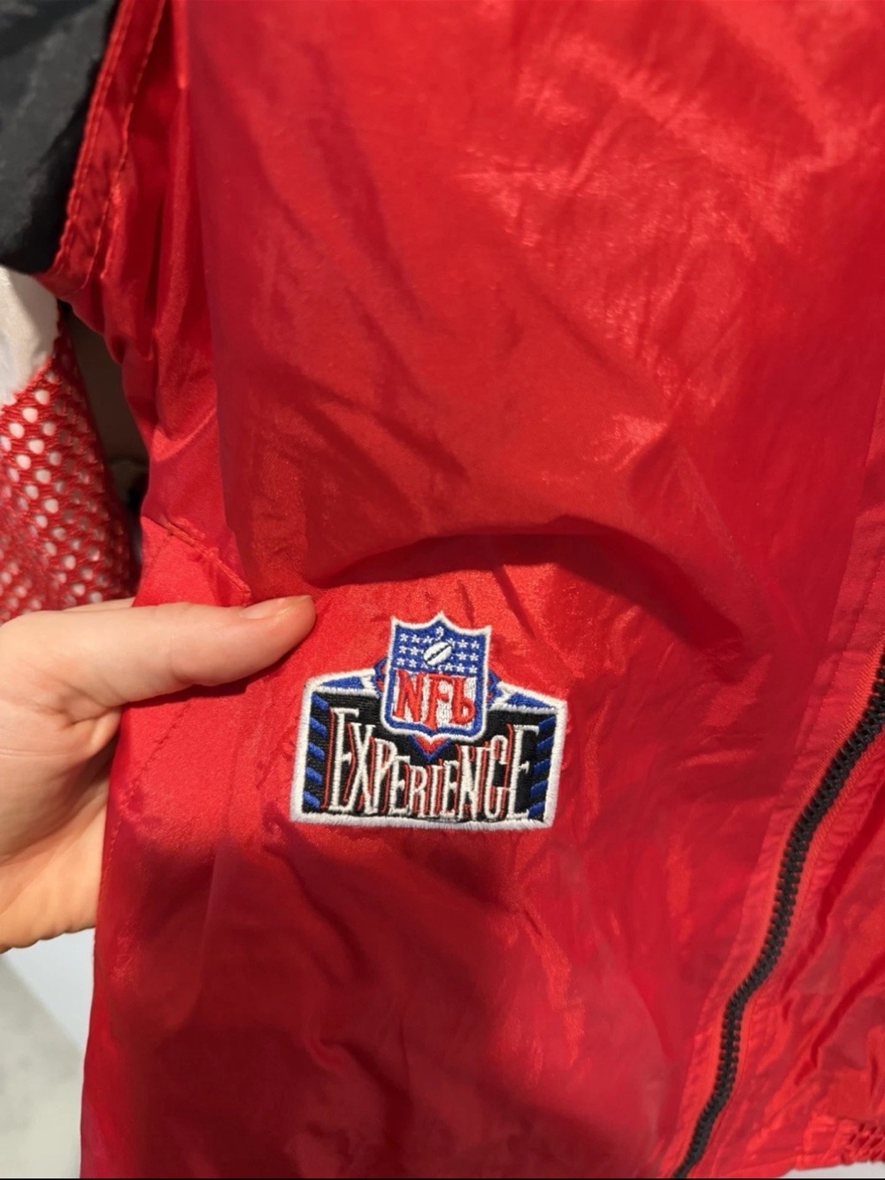 Vintage 90s Kansas City Chiefs Pro Player Windbreaker Jacket XL NFL Experience - Picture 6 of 8